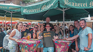 Fantastische Stimmung im Burggraben