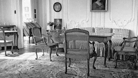 Die "Runde Eckstube", aufgenommen im Jahr 1958. Fotos: Archiv Rotenhan