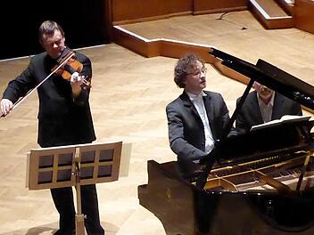 Frank Peter Zimmermann und Martin Helmchen.Gerhild Ahnert