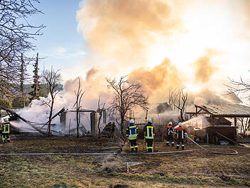 Scheunenbrand löst Großeinsatz im Kreis Haßberge aus