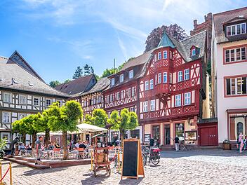 Alter Markt im unterfränkischen Miltenberg