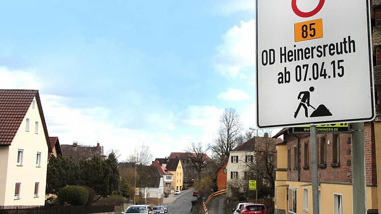 Die Ortsdurchfahrt von Heinersreuth wird in der nächsten Woche zur Baustelle. Foto: Jürgen Gärtner