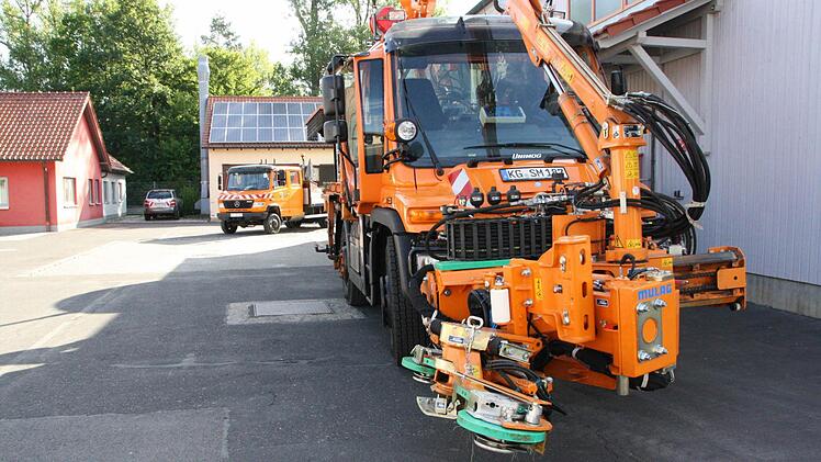 Hier soll der neue Waschplatz entstehen: Im Hintergrund der bestehende Waschplatz. Foto: Ralf Ruppert