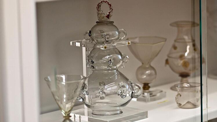 Historische Gläser in den Coburger Kunstsammlungen.Foto: Jochen Berger