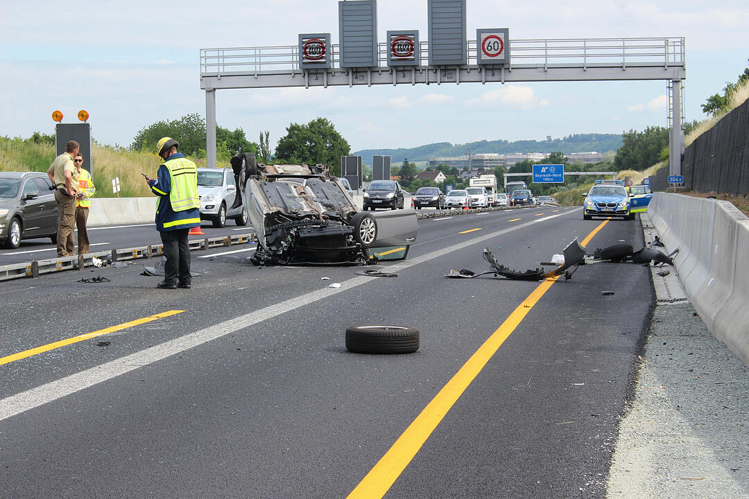 Bayreuth: Schwerer Unfall auf der A9 Richtung Berlin