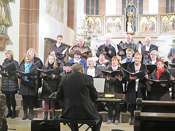 Der Kirchenchor gab an Dreikönig ein Konzert. Foto: Barbara Oschmann