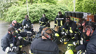 FEuerwehr-Brandcontainer