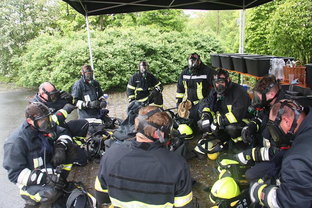 FEuerwehr-Brandcontainer
