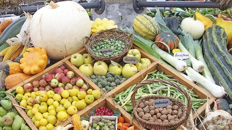 Geerntetes Gemüse am Brunnen in Heiligenstadt 2017  Fotos: privat