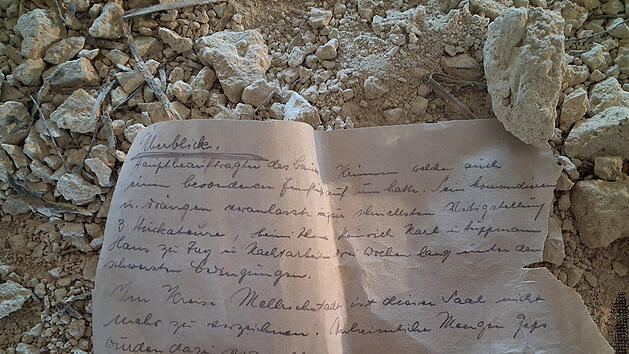 Mellrichstadt: Arbeiter finden 76 Jahre alte Flaschenpost bei Sanierung