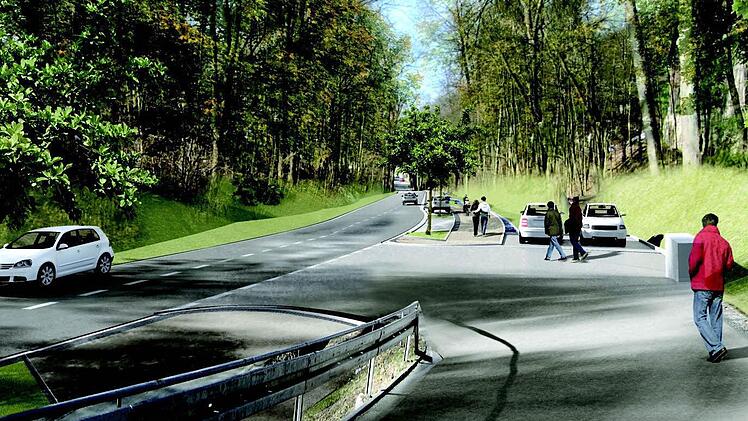 So soll nach den Plänen des Ingenieurbüros IBP die "neue" Wolfskehle nach Abschluss der Bauarbeiten aussehen. Foto: Visualisierung IBP