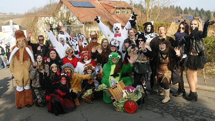 Wie immer "Tierisch gut drauf" präsentierte sich der RSV Unterschleichach.