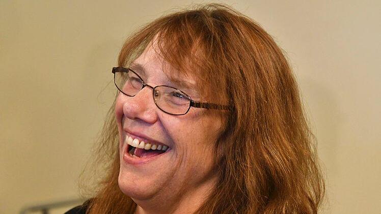 Gewinnerin Mavis Wanczyk am 24.08.2017 in Braintree, Massachusetts, während einer Pressekonferenz. Foto: Josh Reynolds/dpa