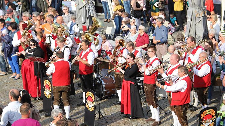 Die Stadtkapelle Zeil und die Heimatkapelle Ziegelanger begleiteten den Chor, hier die Ziegelangerer Musiker.