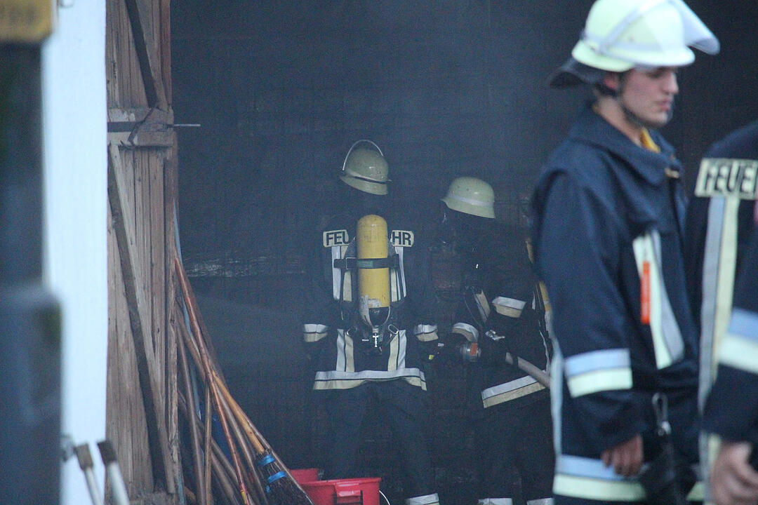 Scheunenbrand im Landkreis Bayreuth