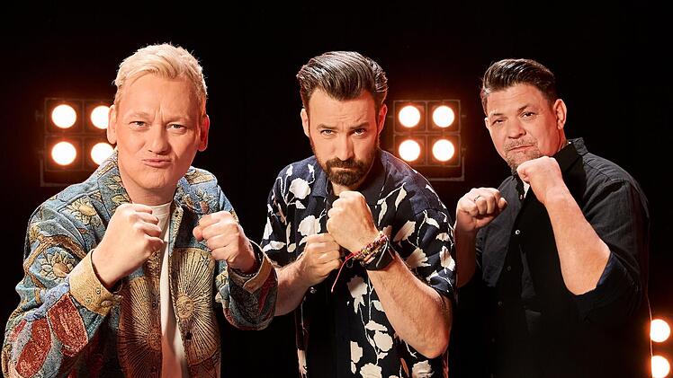 Das sind die drei Musketiere von RTL, von links: Jens Knossalla, Jan Köppen und Tim Mälzer.