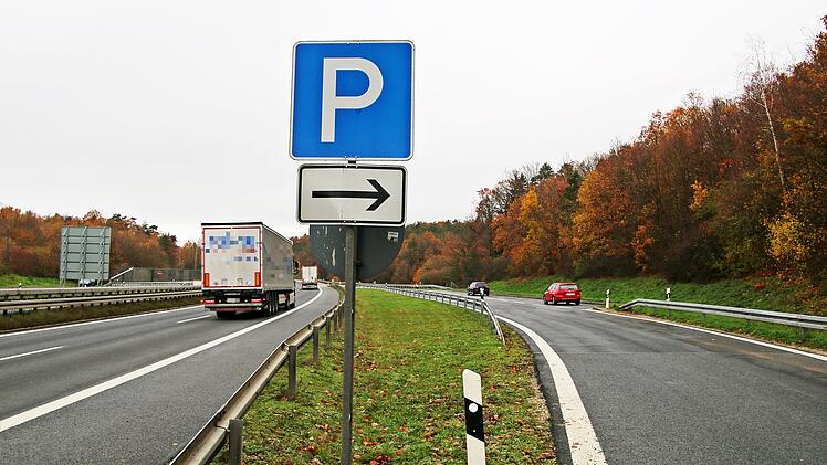 Schlechtester Autobahn-Rastplatz Deutschlands: Der Parkplatz an der A73 bei Zapfendorf