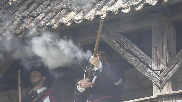 Kronach feierte sich und seine Geschichte beim Historischen Stadtspektakel. Foto: Matthias Hoch