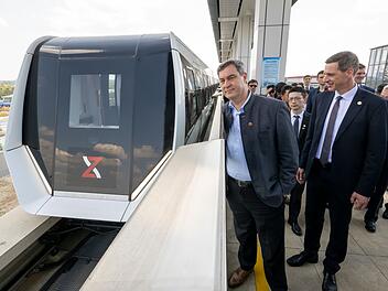 Bayerns Ministerpr&auml;sident S&ouml;der in China