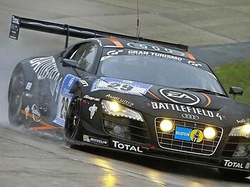 Starker Regen hat den Fahrern gehörig zugesetzt. Für Christopher Haases Team war das Rennen im Audi R8 LMS ultra nach zwei Unfällen vorzeitig beendet. Foto: privat