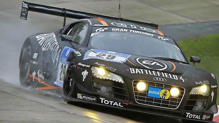 Starker Regen hat den Fahrern gehörig zugesetzt. Für Christopher Haases Team war das Rennen im Audi R8 LMS ultra nach zwei Unfällen vorzeitig beendet. Foto: privat