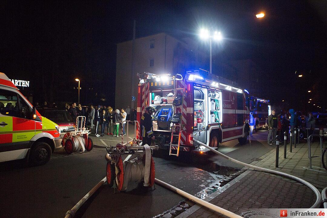 Wohnungsbrand in der Nürnberger Suedstadt mit zwei Verletzten