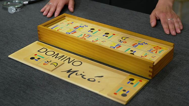 Das Miró-Domino war laut Expertise etwa 60 bis 120 Euro wert.