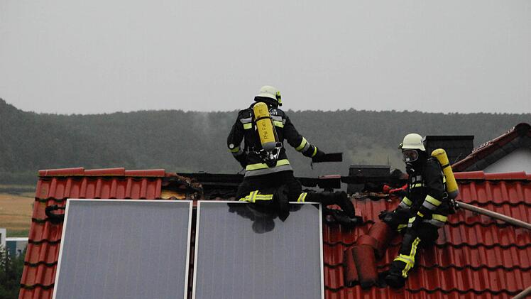 Dachstuhlbrand in Westheim