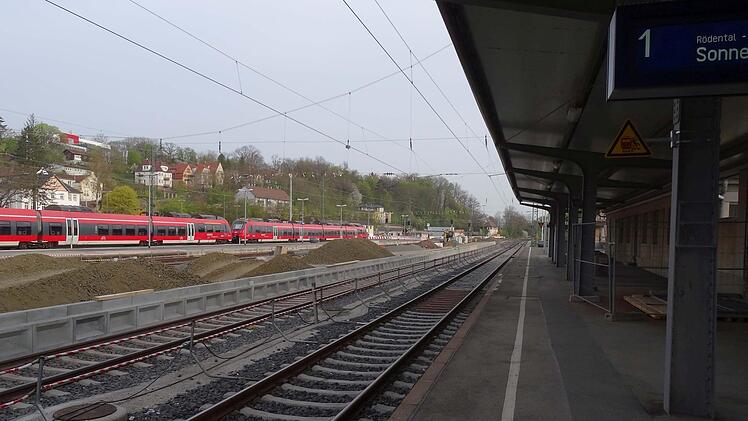 : Mitte April 2017Impressionen von der Baustelle Bahnhof CoburgFoto: Jochen Berger