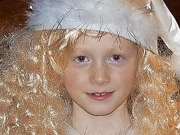 Das Hassenbacher Christikind: Theresa Schmitt.  Foto: Günther Straub