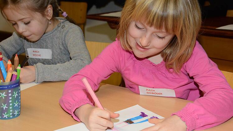 "Schule spielen" in der Theodor-Heublein-Grundschule Melkendorf  Foto: Dagmar Besand
