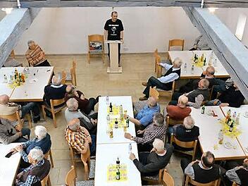 Kabarettist Fredi Breunig trat beim 50. Männertreff auf. Foto: Björn Hein