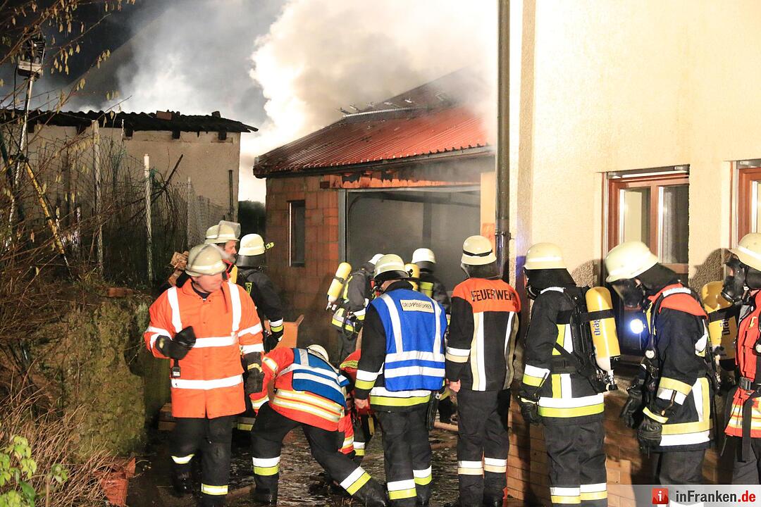 Scheune brennt in Bärnfels