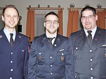 Der neue Vereinsvorstand mit (von links) Schriftführer Martin Neumann, dem Vorsitzenden Dominik Kutscher und Kassier Julian Metz. Foto: Sigismund von Dobschütz