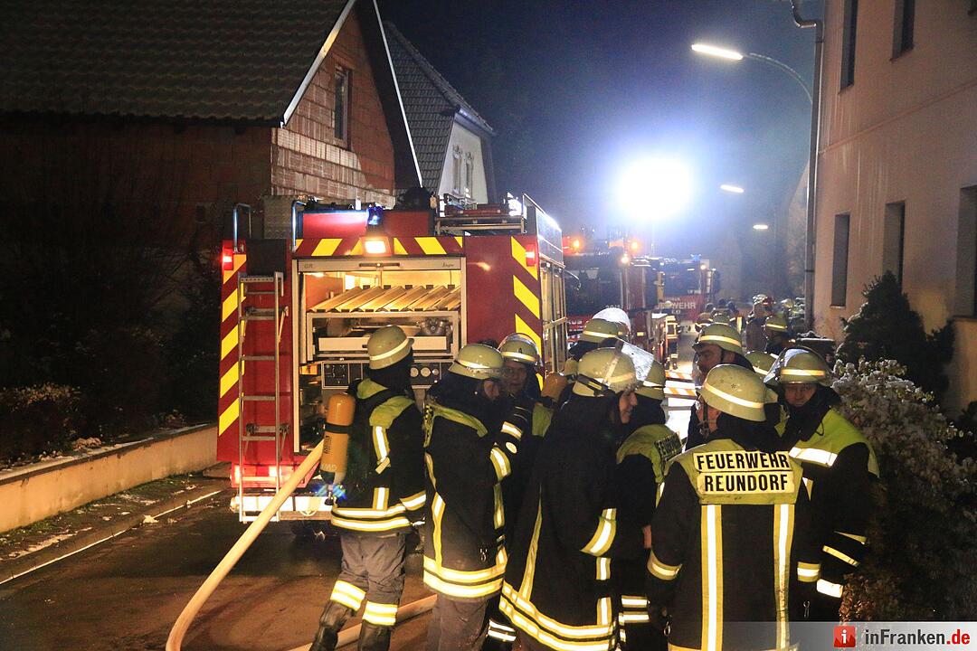 Scheunenbrand in Reundorf bei Lichtenfels