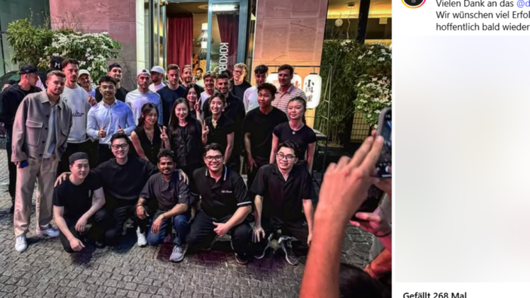 Wirtz und Co.: DFB-Stars besuchen Nürnberger Lokal - "was für eine Ehre"