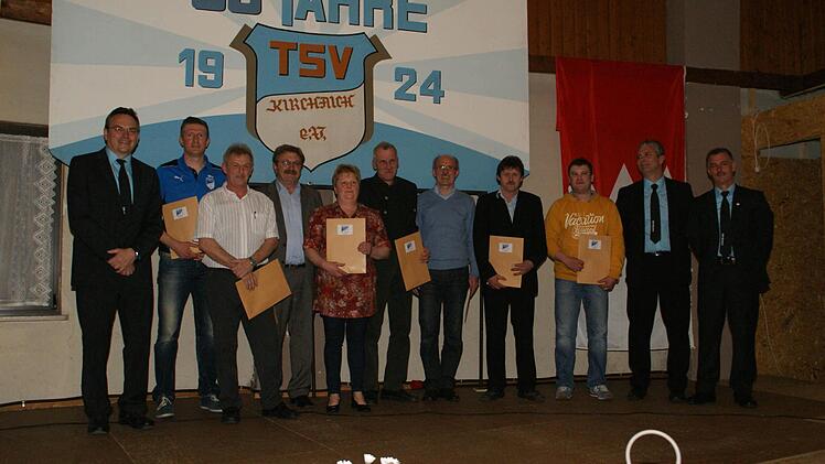 Seit 25 Jahren gehören diese Mitglieder dem TSV Kirchaich an.