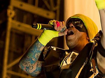 Die Band Deichkind beendete am Samstag den Festival-Tag auf der Rock im Park-Alternastage. Fotos: Tobias K&ouml;pplinger