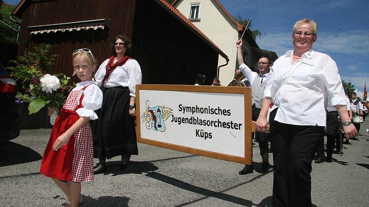 Natürlich ließ sich auch das Symphonische Jugendblasorchester aus Küps nicht lange bitten.