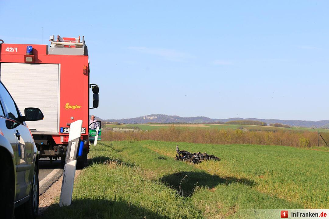 Motorradunfall bei Effeltrich: 24-Jähriger schwer verletzt