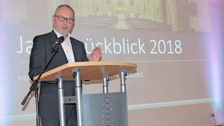 Kirchenpfleger Prof. Helmut Kolloc warb für Gelassenheit beim Entstehen der neuen Strukturen im katholischen Dekanat Coburg.  Foto: Martin Koch
