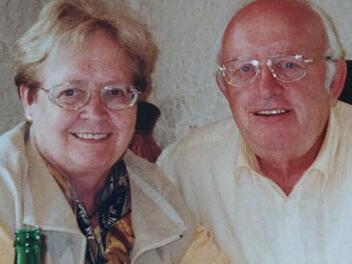 In W&uuml;rzburg war kein Zimmer frei, aber in Kissingen: Rita und Paul Hoffmann. Foto: Thomas Menke