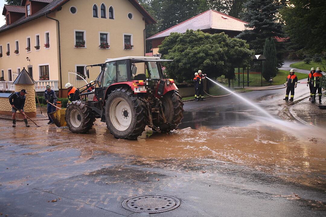 Unwetter in Oberfranken