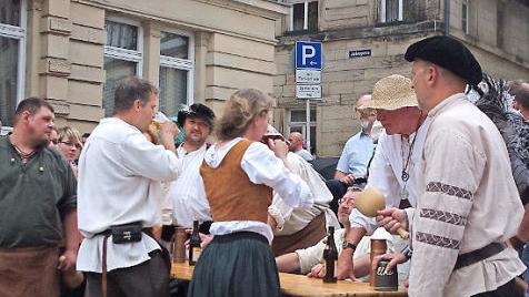 Beim Kunigundenschluck musste mit dem Durst gehaushaltet werden.