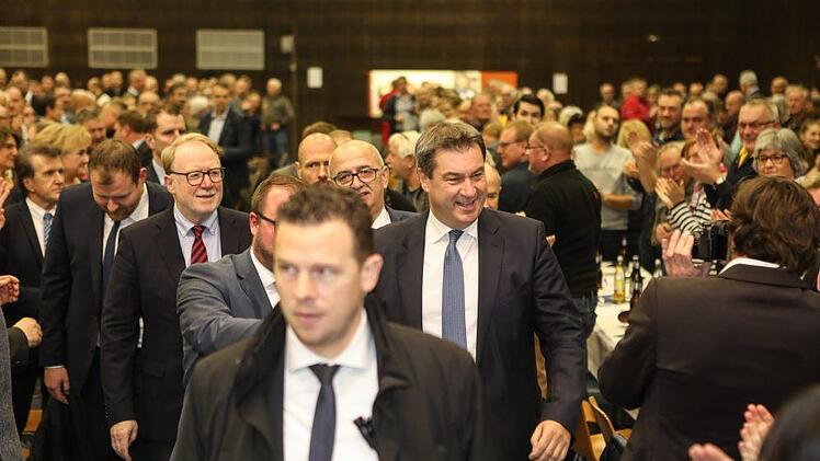 Impressionen vom Besuch des bayerischen Ministerpräsidenten, Markus Söder, am 9. Januar in Frohnlach - Foto: Berbara Herbst