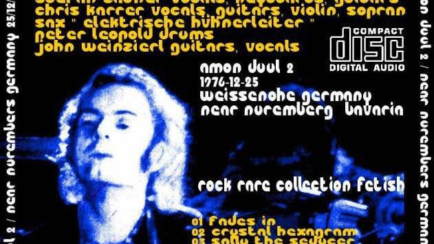 Eines der vielen Plakate, die für den Auftritt der Bands im "To act" warben, hier für Amon Düül.  Foto: privat