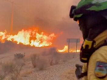 Waldbrand in Andalusien