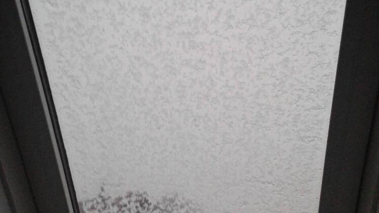 Erschwerter Durchblick nach leichtem Schneefall.  Foto: Christine Fischer