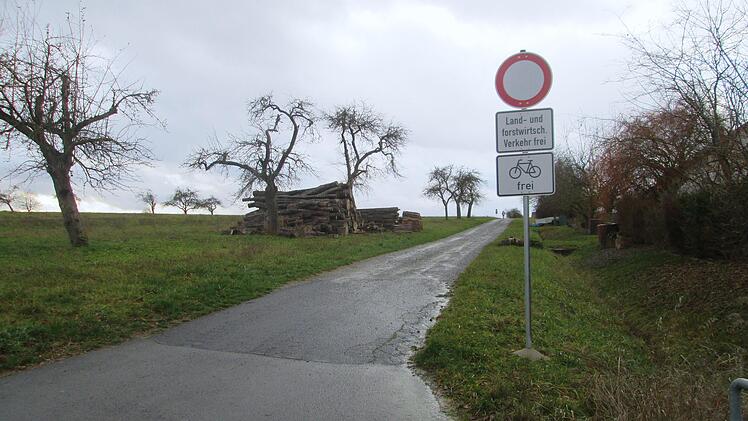 Im Auraer Neubaugebiet oberhalb der Straße des "Hopfackers" haben die Vorbereitungen mit dem Baumfällen bereits begonnen. Im Februar will die Gemeinde den Bebauungsplan auslegen.  Foto: Winfried Ehling