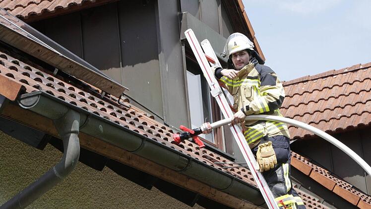 Die Feuerwehr Forchheim war schnell vor Ort. Foto: Josef Hofbauer